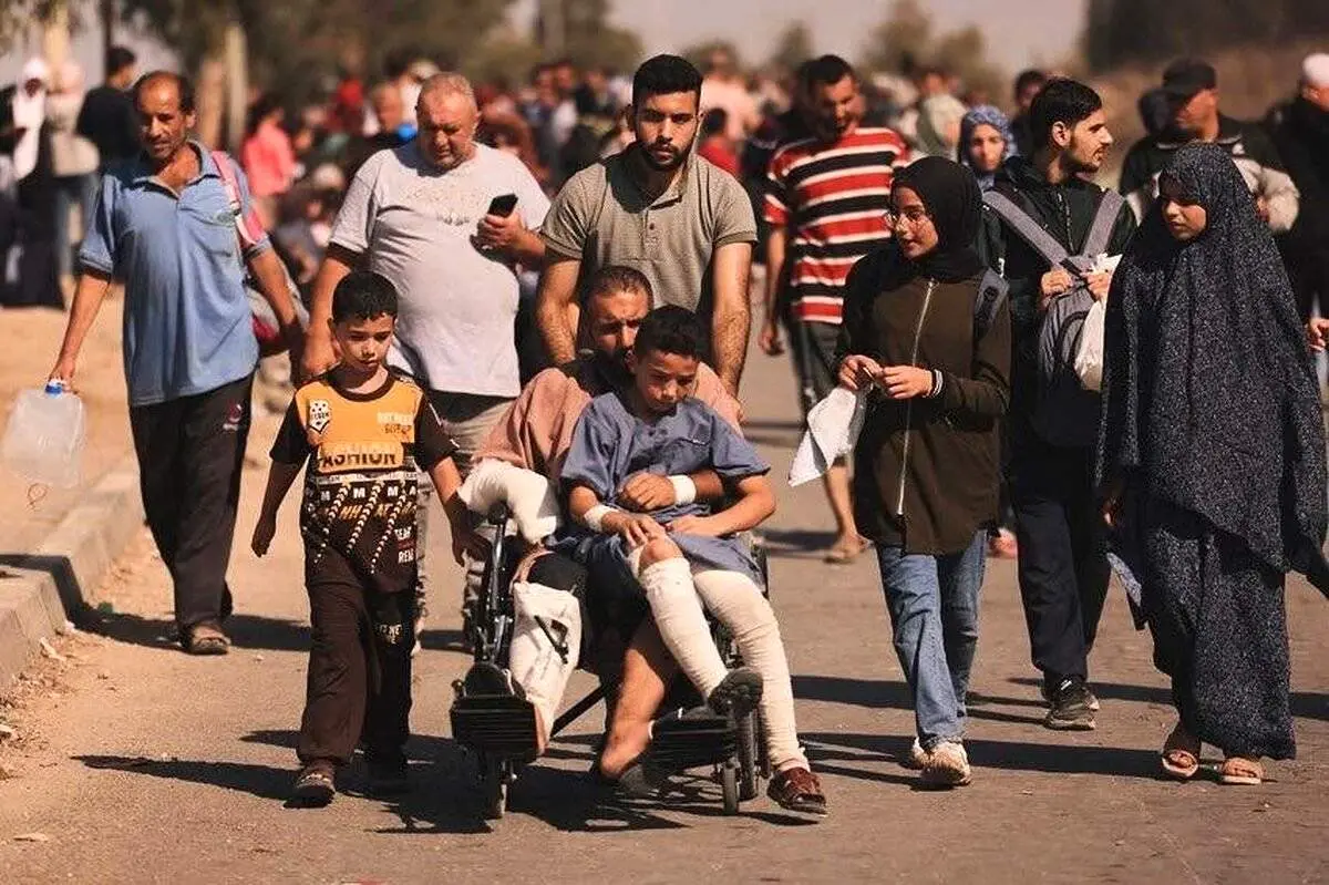 تصاویری غم انگیز از آوارگی پناهجویان شمال غزه