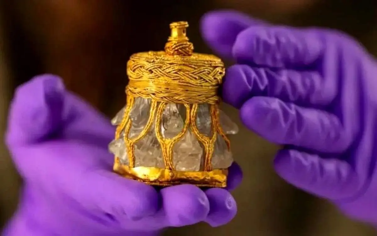 درخشش چشمگیر «کریستال طلاکوب» ۱۱۰۰ ساله + عکس