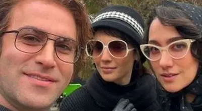 بازیگر تاسیان و همسر بهرام رادان در یک مهمانی هندی