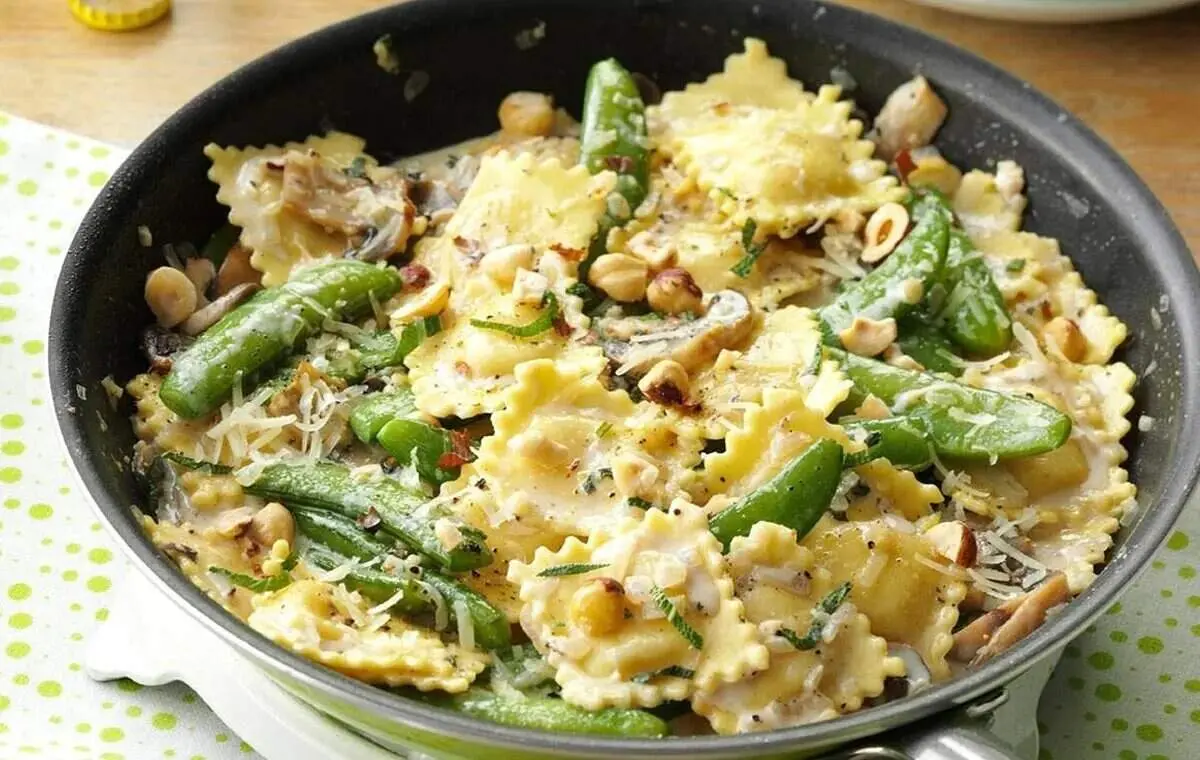 طرز تهیه راویولی نخود فرنگی ایتالیایی