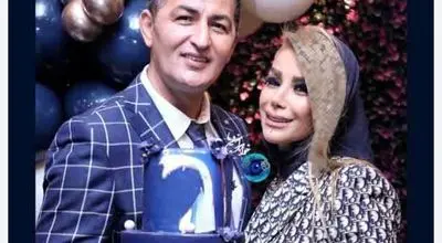 پرویز برومند بیستمین سالگرد ازدواج خود و همسرش را جشن گرفت /ویدیو 