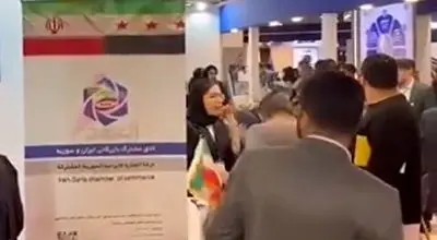 پرچم حکومت جولانی در نمایشگاه ایران اکسپو!/ویدیو