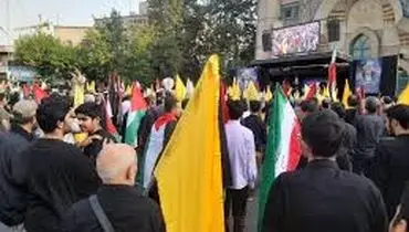 تجمع خودجوش مردمی به نشانه اعتراض و محکومیت رژیم صهیونیستی+فیلم 