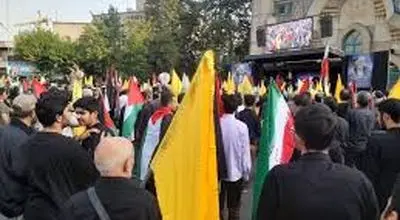 تجمع خودجوش مردمی به نشانه اعتراض و محکومیت رژیم صهیونیستی+فیلم 