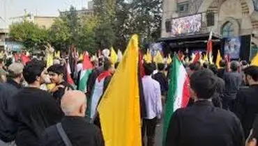تجمع خودجوش مردمی به نشانه اعتراض و محکومیت رژیم صهیونیستی+فیلم 