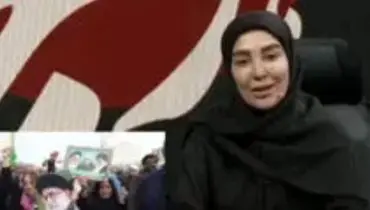 ژیلا صادقی: قلبم مچاله است که رهبر انقلاب امروز نیستند/ویدیو 