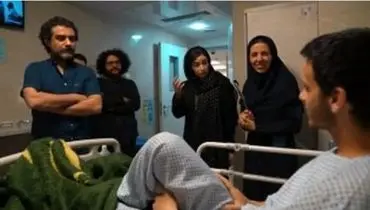 عیادت برخی از هنرمندان از مجروحین جنگ رمضان/ ویدئو