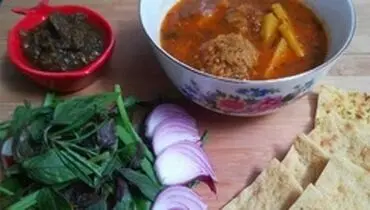 طرز تهیه قاتق گوشت کرمانی