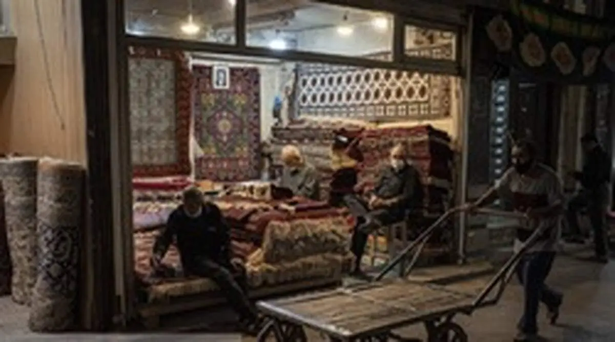 بازار فرش مشهد در روزهای کرونایی