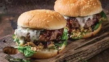 طرز تهیه برگر پنیری خوشمزه و آسان