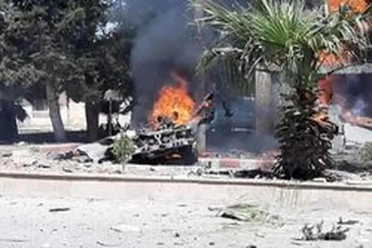 انفجار بمب در استان درعا در جنوب سوریه