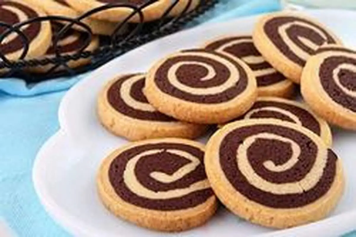 طرز تهیه شیرینی دو رنگ