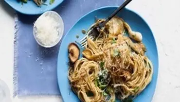 طرز تهیه اسپاگتی حرفه‌ای با قارچ و سبزیجات