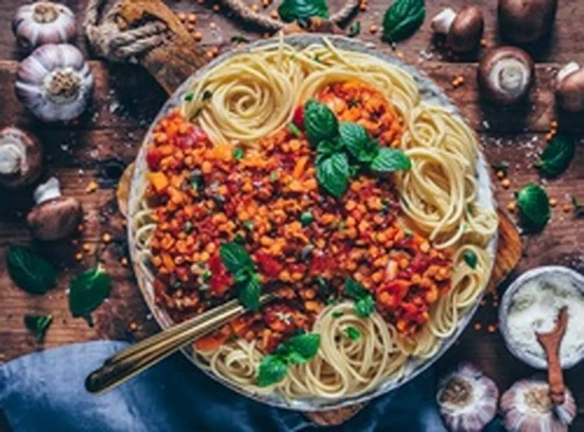 طرز تهیه بولونیز عدس، غذای گیاهی خوشمزه