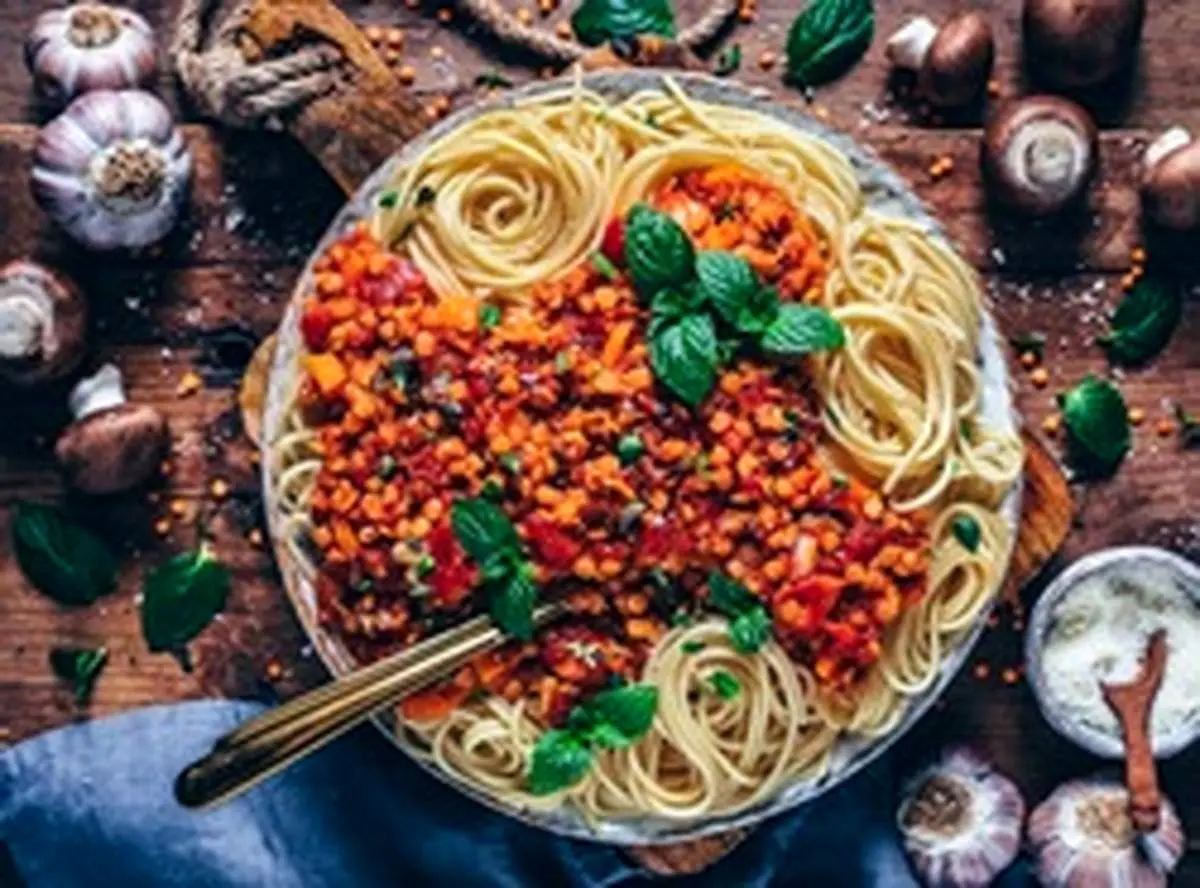 طرز تهیه بولونیز عدس، غذای گیاهی خوشمزه