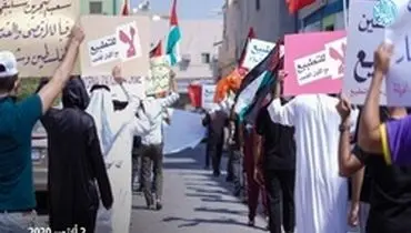 تظاهرات در بحرین علیه طرح سازش؛ حضور گسترده پلیس در خیابان های منامه + فیلم