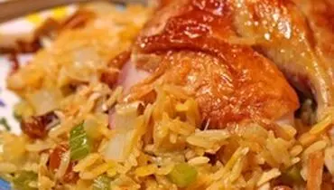 طرز تهیه کشمش پلو با مرغ