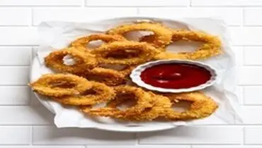طرز تهیه حلقه پیاز سوخاری ترد و خوشمزه