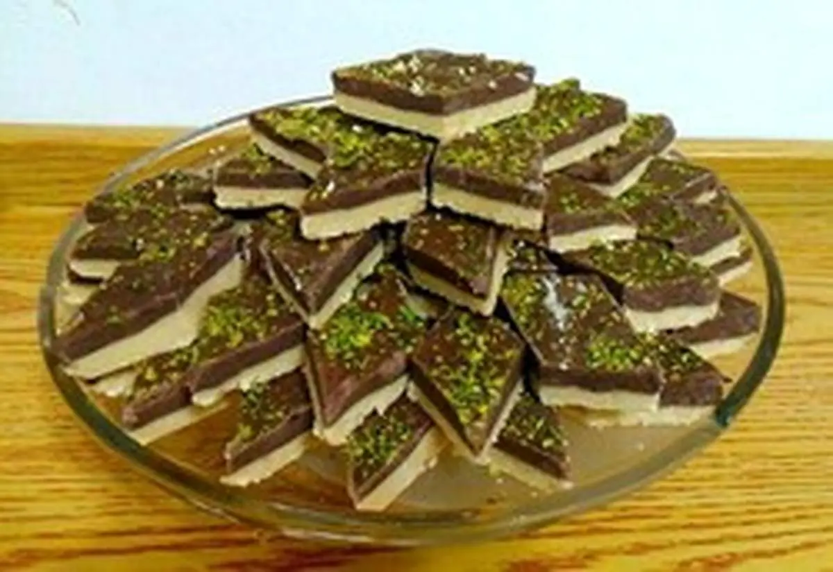 طرز تهیه حلوای دورنگ