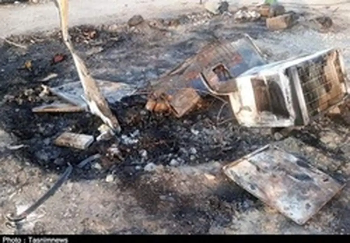 آتش‌سوزی خانه کپری، جانِ دختر ۵ساله را گرفت+ عکس