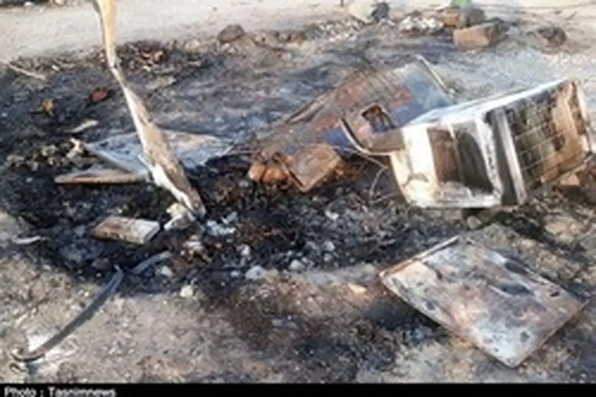 آتشسوزی خانه کپری، جانِ دختر ۵ساله را گرفت+ عکس