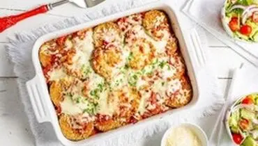 طرز تهیه گراتن بادمجان و پنیر پارمسان