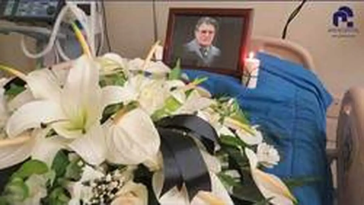 وداع تصویری کادر درمان «جم» با استاد شجریان