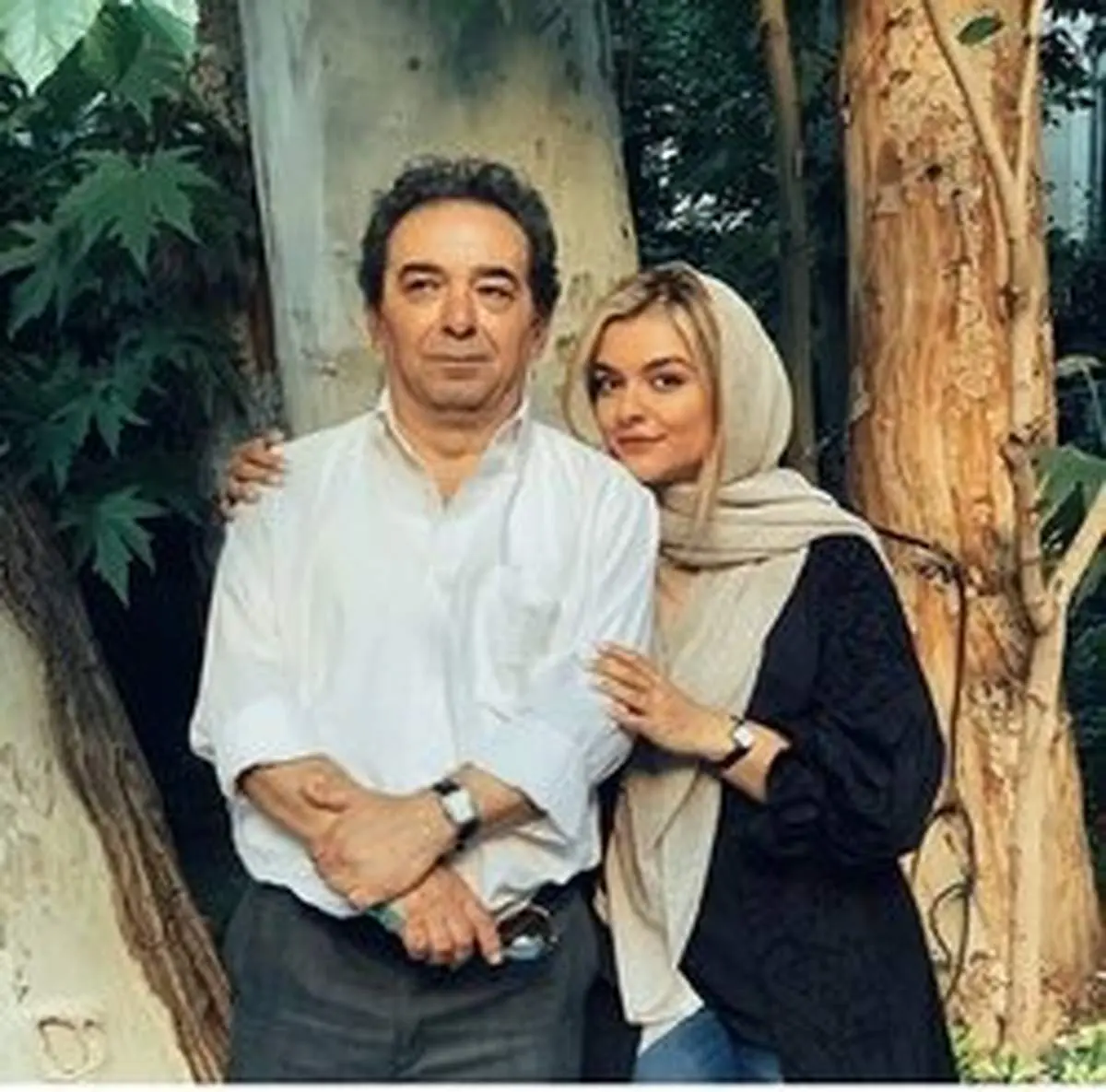 دنیا مدنی و پدرش + عکس