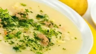 طرز تهیه سوپ جو با پنیر پارمسان