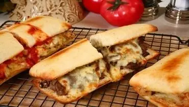 طرز تهیه اسنک پیتزایی خانگی با سس بشامل