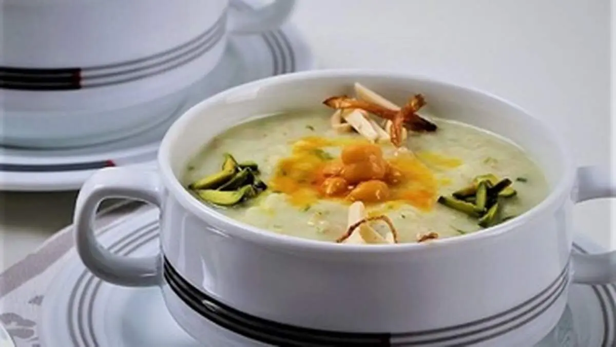 طرز تهیه آش گندم شیر کرمانی مقوی