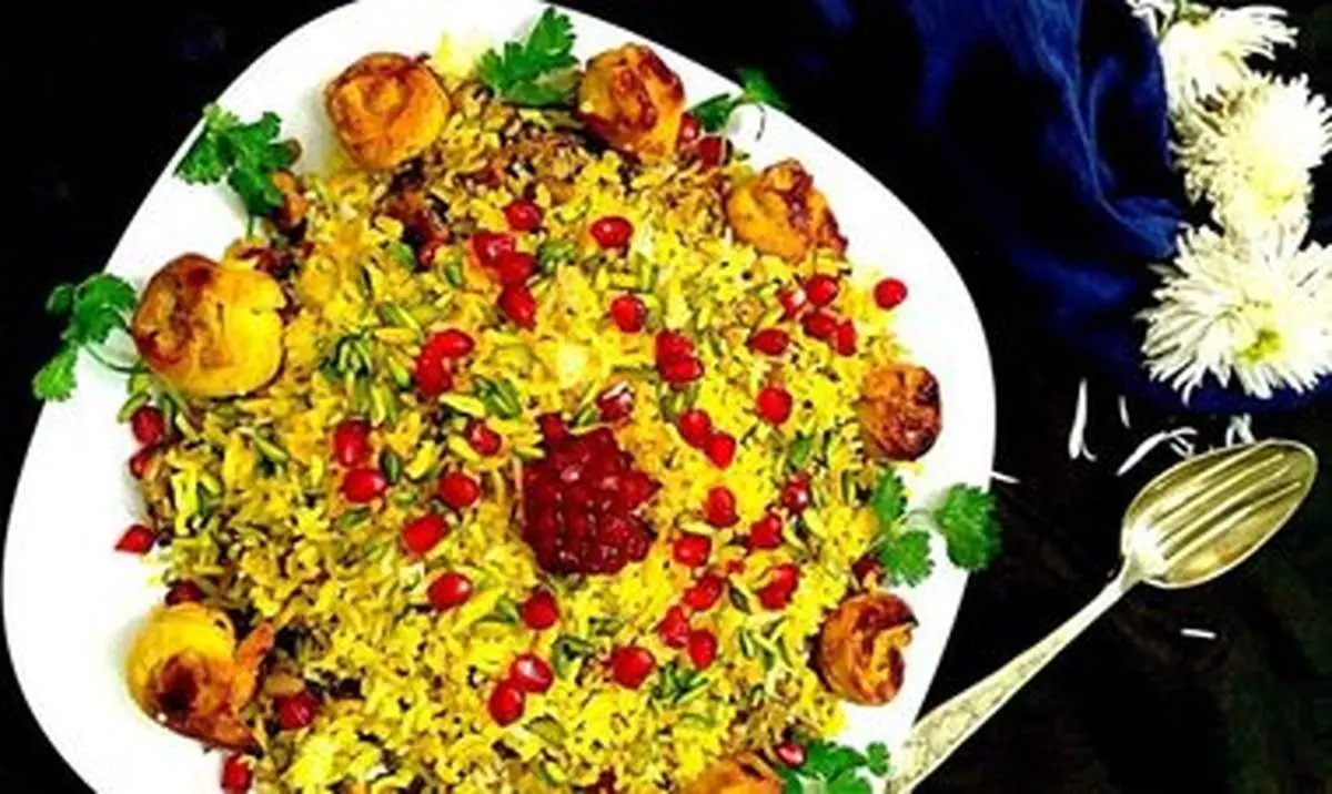 طرز تهیه پسته پلوی خوشمزه و لذیذ