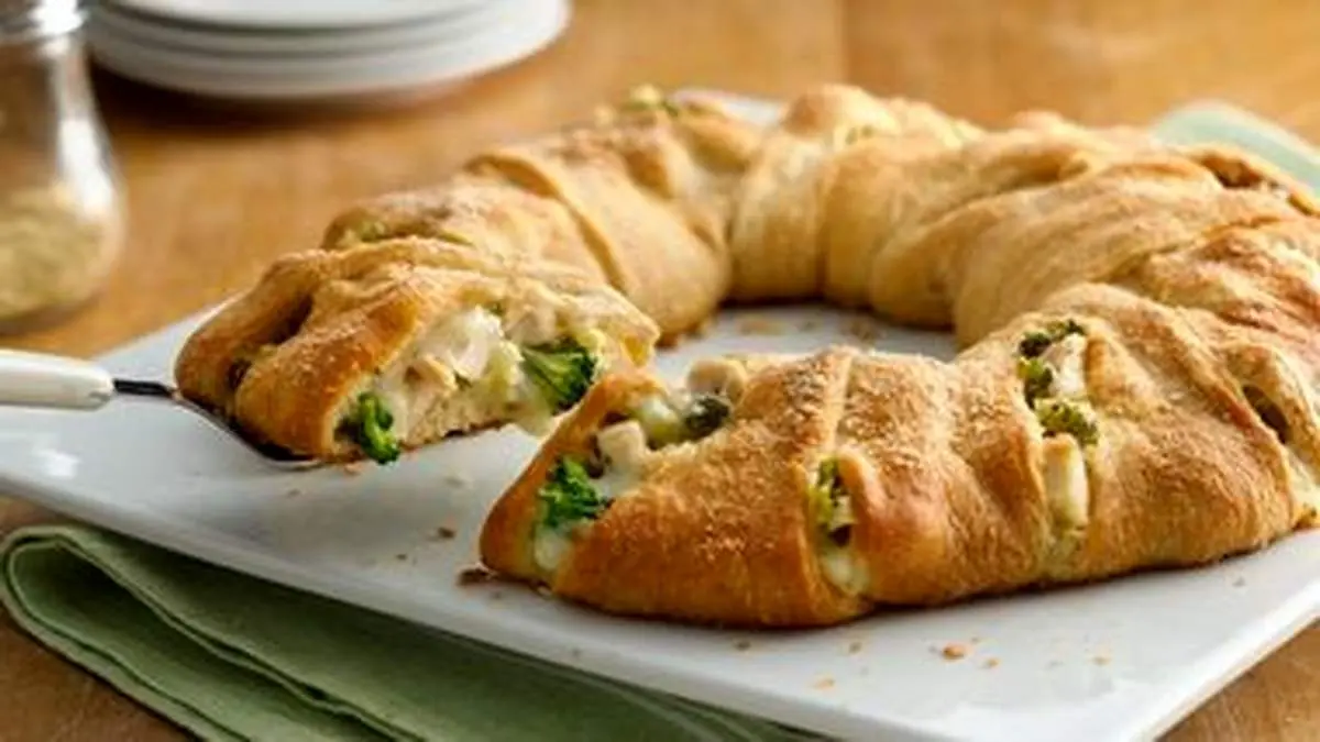 طرز تهیه چیکن چیز رینگ با خمیر هزارلا