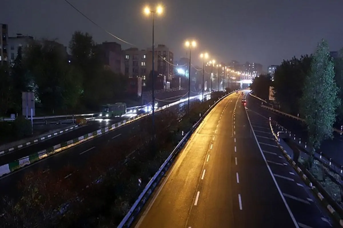منع تردد شبانه در تهران به روایت تصویر