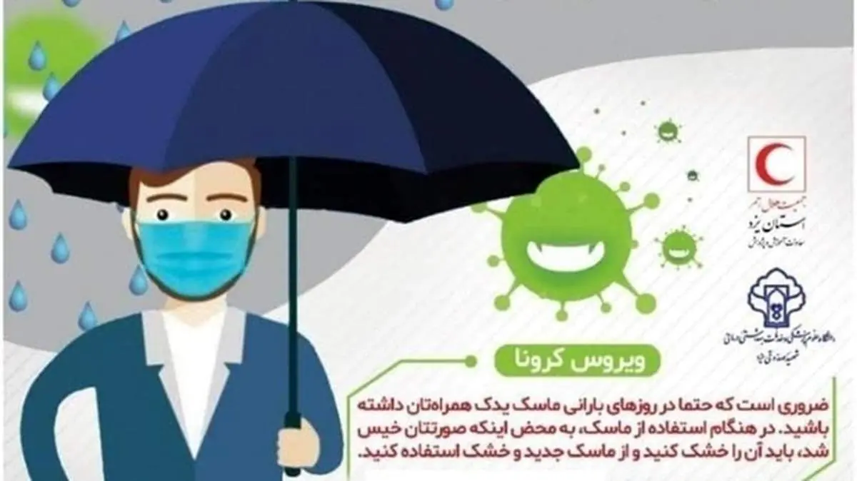 ماسک‌های خیس در روز‌های بارانی قابل استفاده‌اند؟