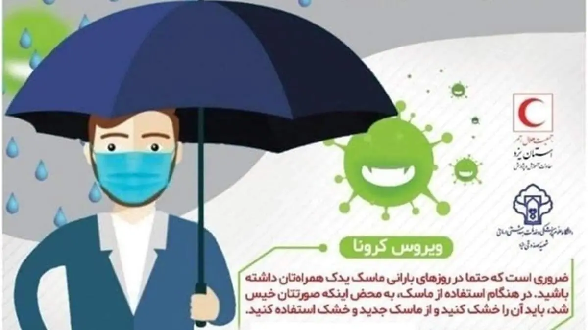 ماسک‌های خیس در روز‌های بارانی قابل استفاده‌اند؟