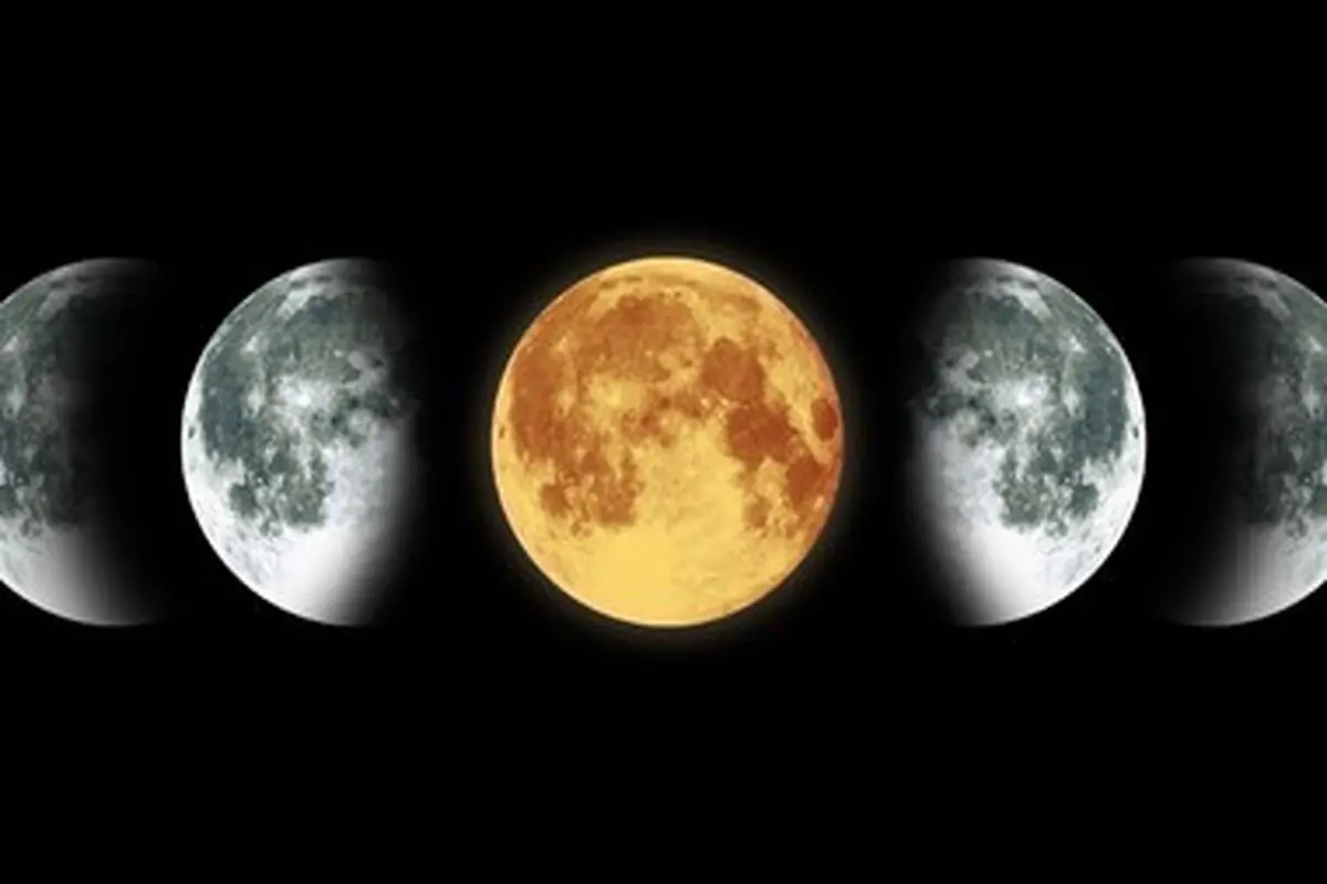 رنگ‌های زیبای ماه + عکس