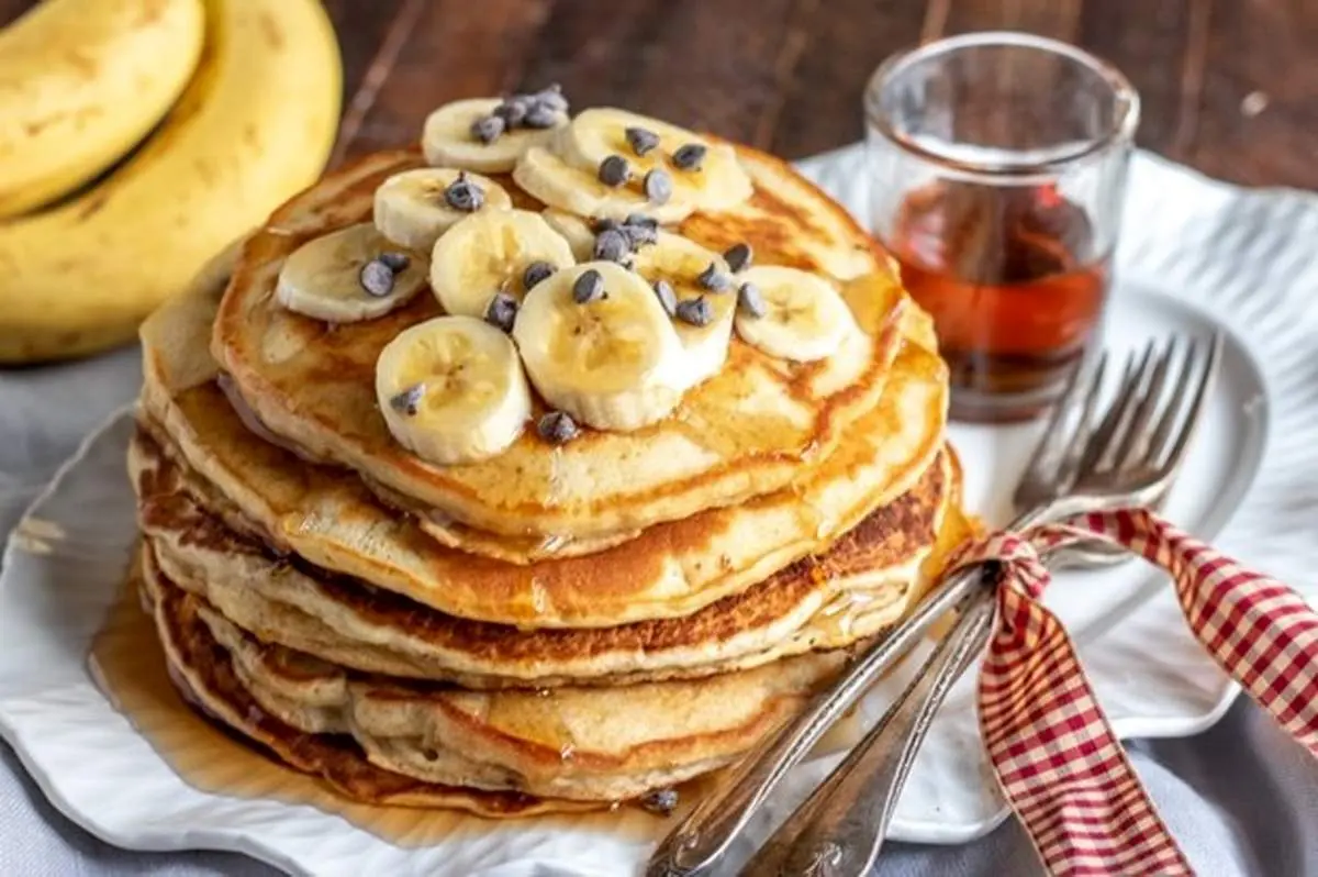 طرز تهیه پنکیک موز خانگی سریع و آسان