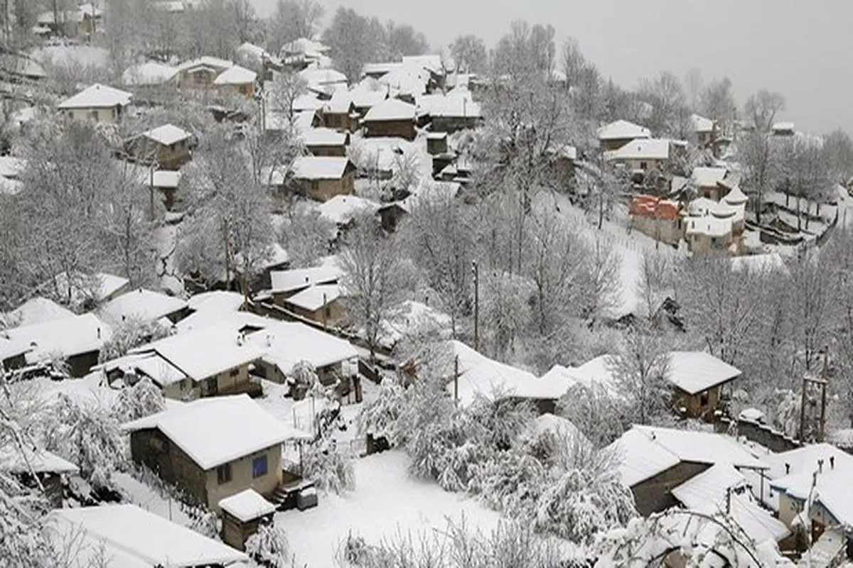 بارش برف ۱۵ تا ۴۰سانتیمتری در ارتفاعات گیلان