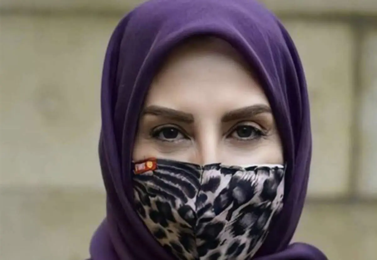 مرجانه گلچین با ماسک پلنگ طوری + عکس