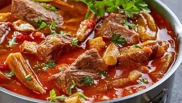 طرز تهیه خورش بامیه مجلسی خوشمزه