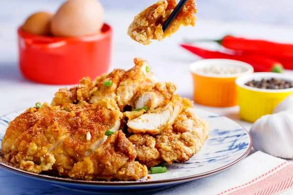 طرز تهیه استیک مرغ گریل و رژیمی با سس قارچ