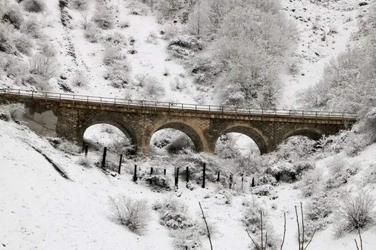 بارش برف پاییزی در «ورسک»
