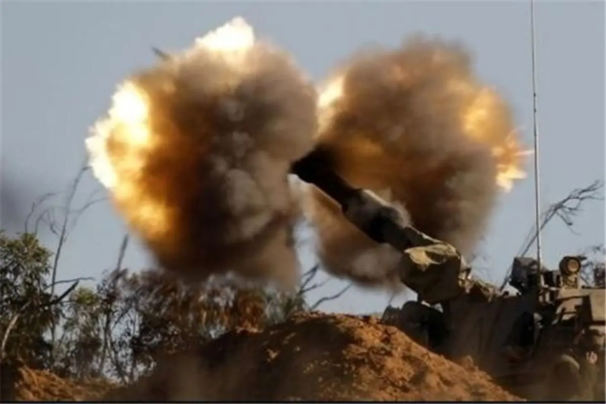 حمله توپخانه‌ای رژیم صهیونیستی به غزه