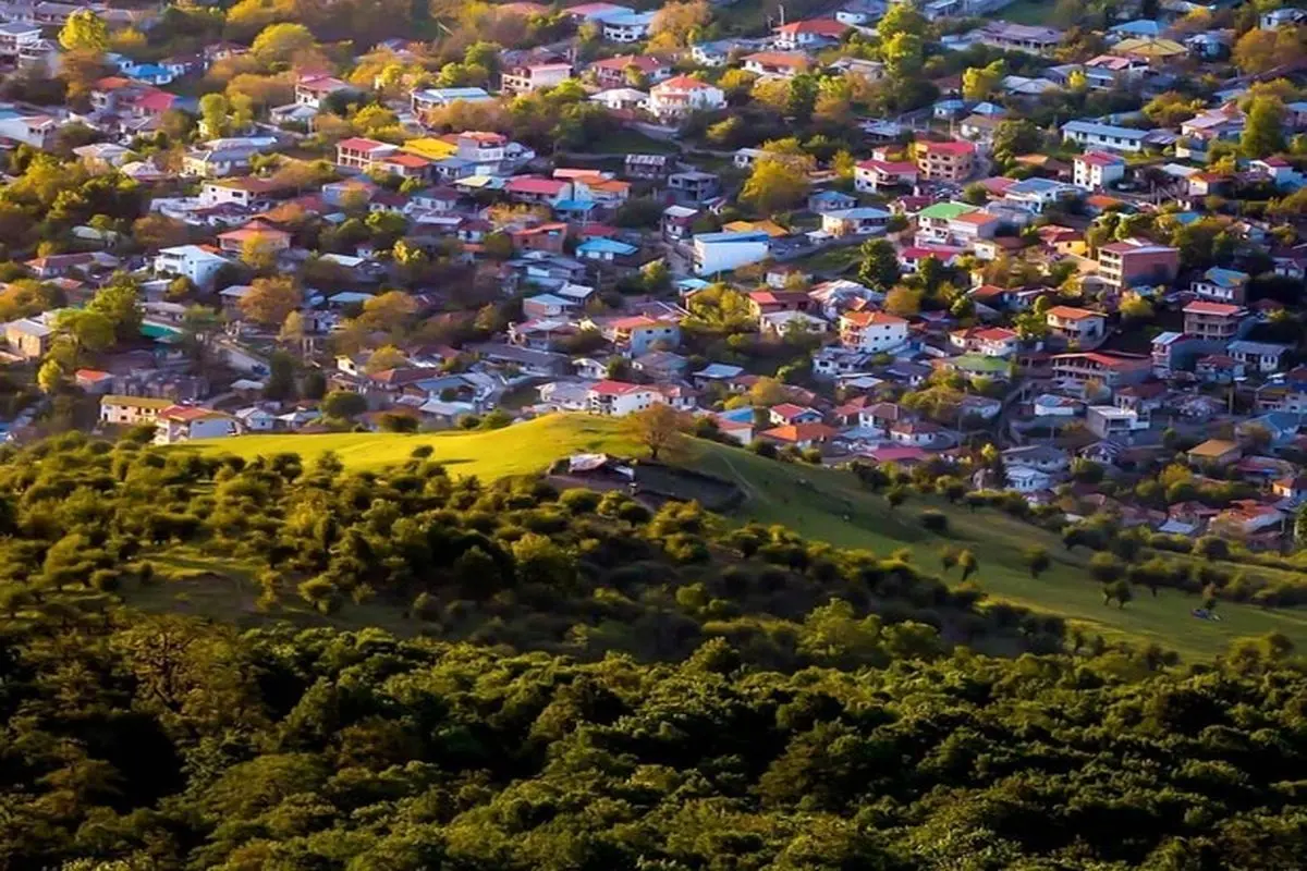 نمای هوایی زیبا از سنگچال مازندران + عکس