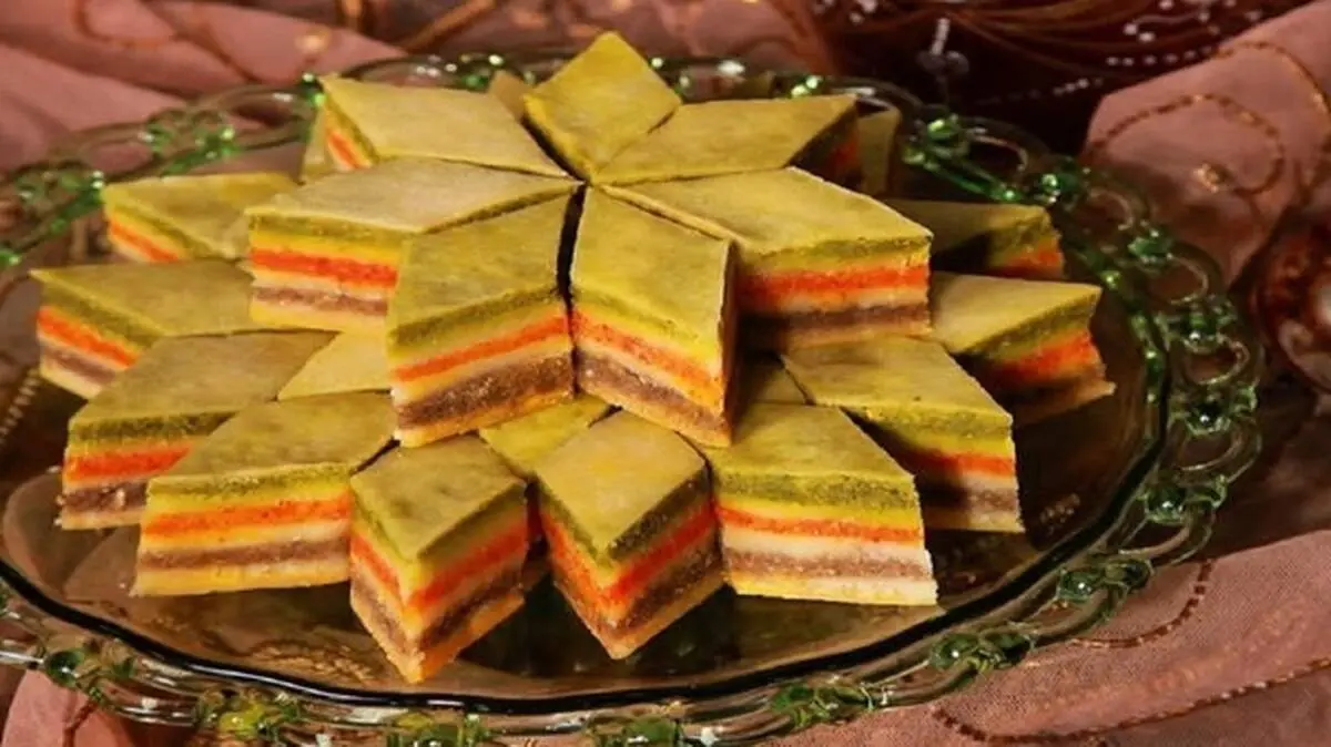 طرز تهیه باقلوا پرچمی قزوین