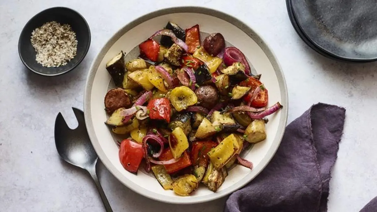 طرز تهیه خوراک سبزیجات مدیترانه ای