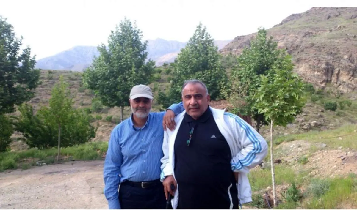 عکس اختصاصی عبدالمهدی با حاج قاسم