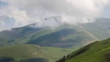 تصویری زیبا از رشته‌کوه تالش