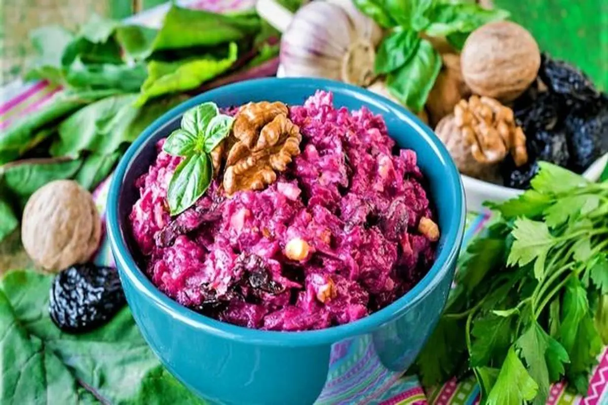 طرز تهیه سالاد چغندر خاص و خوشمزه